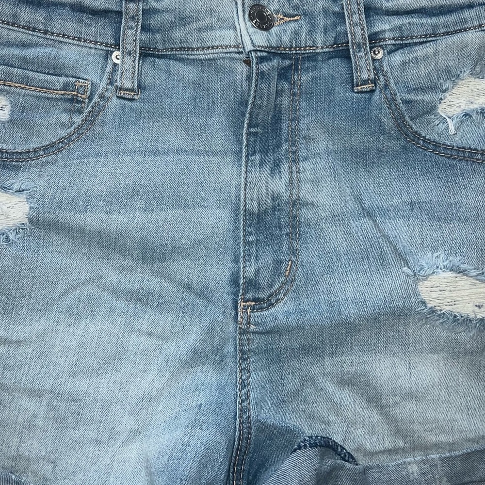 Garage Ripped Jean Shorts - Picture 2 of 3
